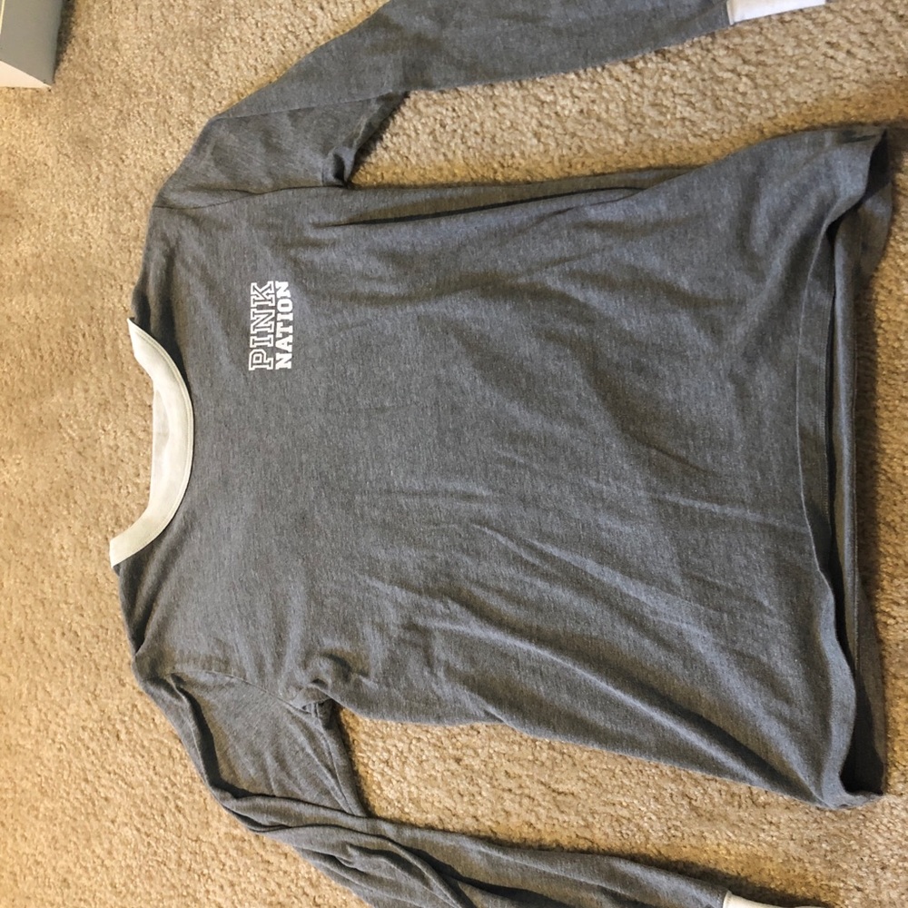 Gray “Pink” long sleeve tee